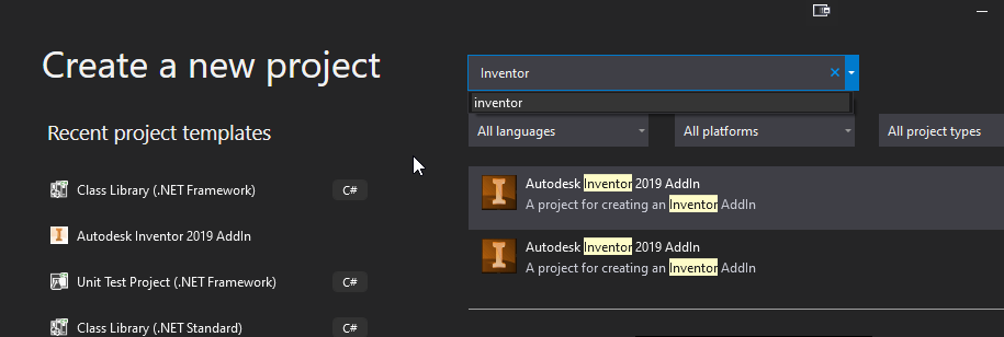 developer command autodesk 2019